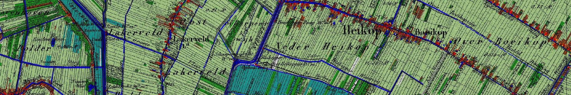 Screenshot van de HisGIS-uitbreiding regio Vijfheerenlanden.